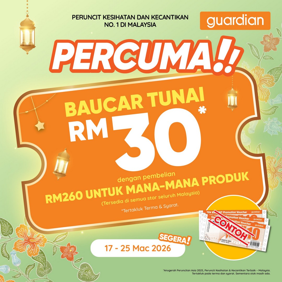 Guardian-Malaysia-Raya-Sale-Promotion-9 17–25 March 2026: Guardian Malaysia Raya Sale Promotion – Save Up to 50% on Beauty, Skincare, Haircare and More Across Stores and Online