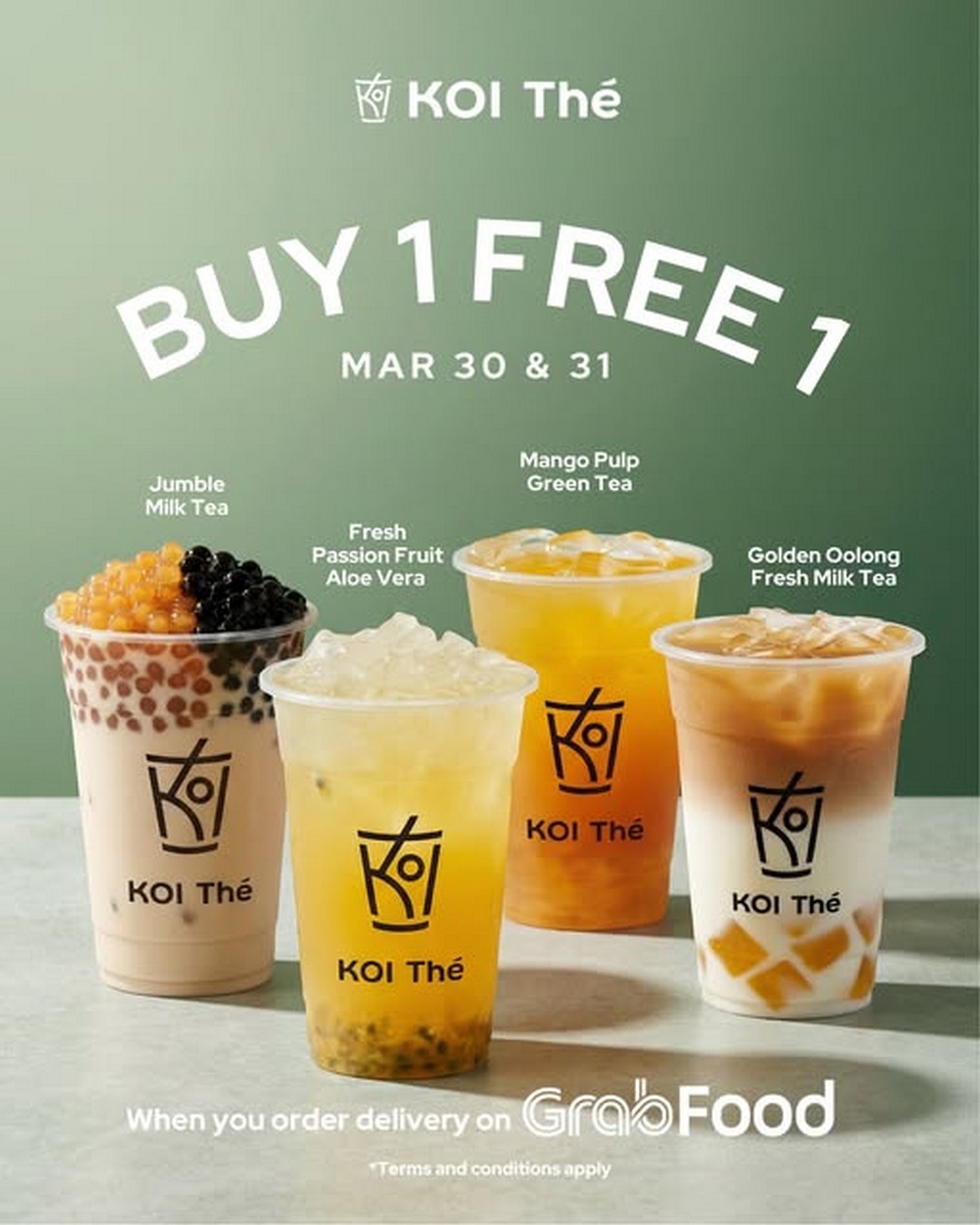 KOI-The-Malaysia-Kombo-Jimat-Buy-1-Free-1-Promotion 30-31 March 2026: KOI Thé Malaysia Kombo Jimat Buy 1 Free 1 Promotion on GrabFood Delivery – Limited Time Bubble Tea Deal You Shouldn’t Miss