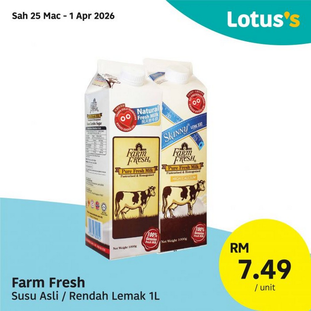 Lotuss-Weekly-Grocery-Deals-Promotion-10 25 March 2026 – 1 April 2026: Lotus’s Weekly Grocery Deals Promotion – Buy 1 Free 1 Seafood, Fresh Produce and Everyday Essentials Across Malaysia
