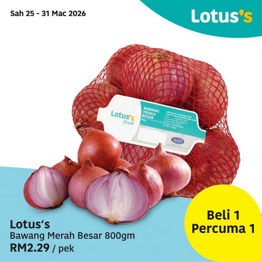 Lotuss-Weekly-Grocery-Deals-Promotion-4 25 March 2026 – 1 April 2026: Lotus’s Weekly Grocery Deals Promotion – Buy 1 Free 1 Seafood, Fresh Produce and Everyday Essentials Across Malaysia