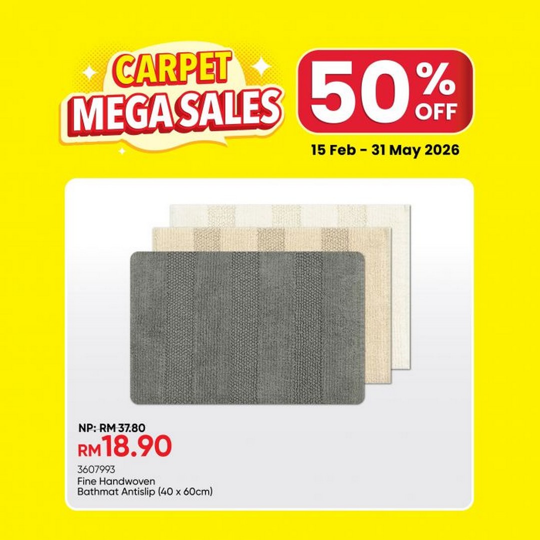 MR-DIY-Carpet-Mega-Sale-50-OFF-2 15 February-31 May 2026: MR DIY: Carpet Mega Sale 50% OFF: Home Essentials Promotion