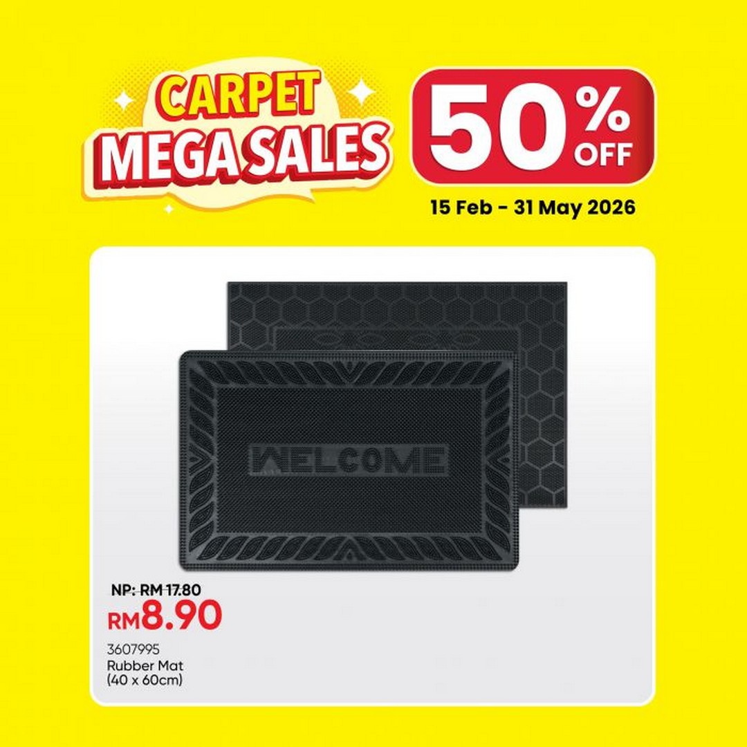 MR-DIY-Carpet-Mega-Sale-50-OFF-3 15 February-31 May 2026: MR DIY: Carpet Mega Sale 50% OFF: Home Essentials Promotion