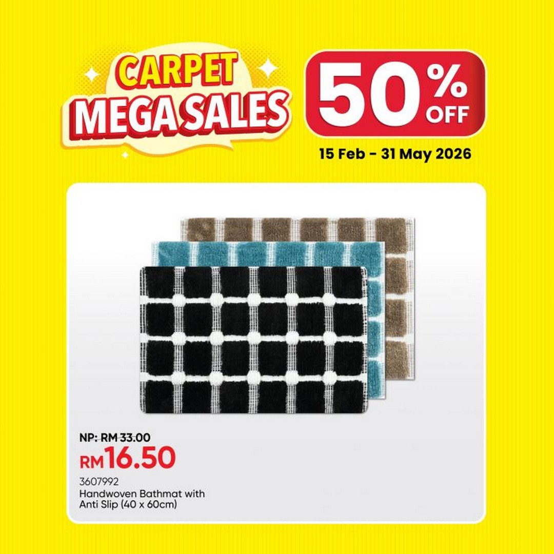 MR-DIY-Carpet-Mega-Sale-50-OFF-5 15 February-31 May 2026: MR DIY: Carpet Mega Sale 50% OFF: Home Essentials Promotion
