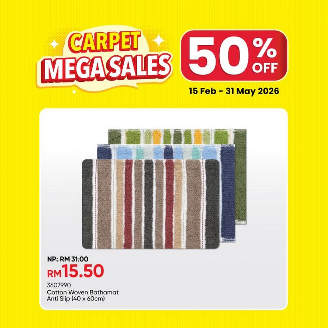 MR-DIY-Carpet-Mega-Sale-50-OFF-6 15 February-31 May 2026: MR DIY: Carpet Mega Sale 50% OFF: Home Essentials Promotion