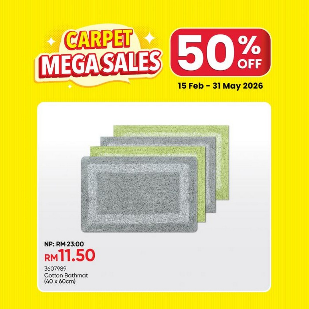 MR-DIY-Carpet-Mega-Sale-50-OFF-7 15 February-31 May 2026: MR DIY: Carpet Mega Sale 50% OFF: Home Essentials Promotion