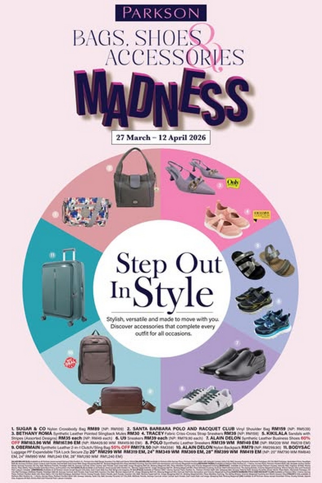 Parkson-Malaysia-Bags-Shoes-Accessories-Madness-Sale 27 March-12 April 2026: Parkson Malaysia: Bags, Shoes & Accessories Madness Sale – Incredible Deals on Fashion & Travel Essentials