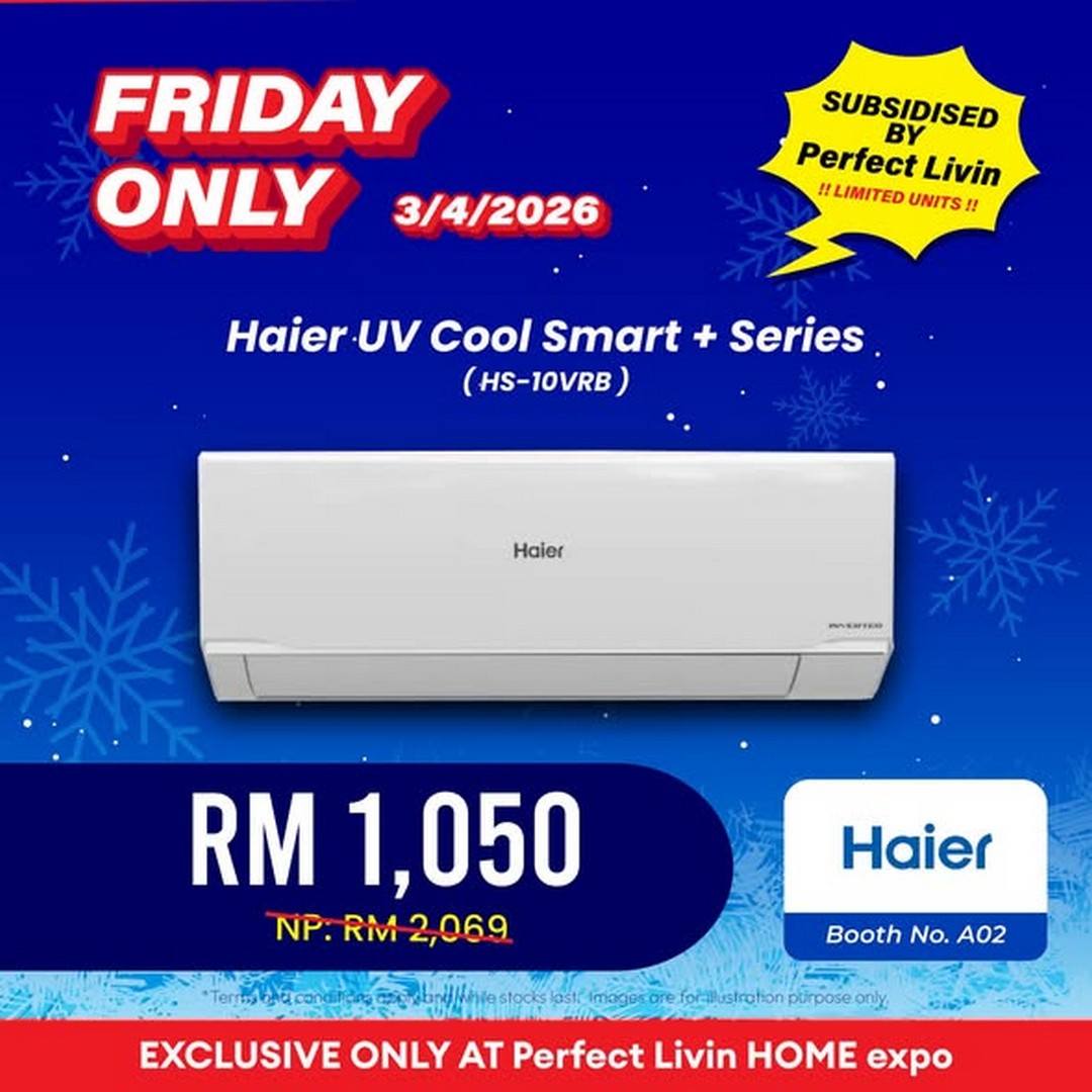 Perfect-Livin-Home-Expo-Aircond-Deals-at-IOI-City-Mall-Putrajaya-2 3–5 April 2026: Perfect Livin Home Expo Aircond Deals at IOI City Mall Putrajaya – Air Conditioner Promotion from RM599 with Top Brands Sale