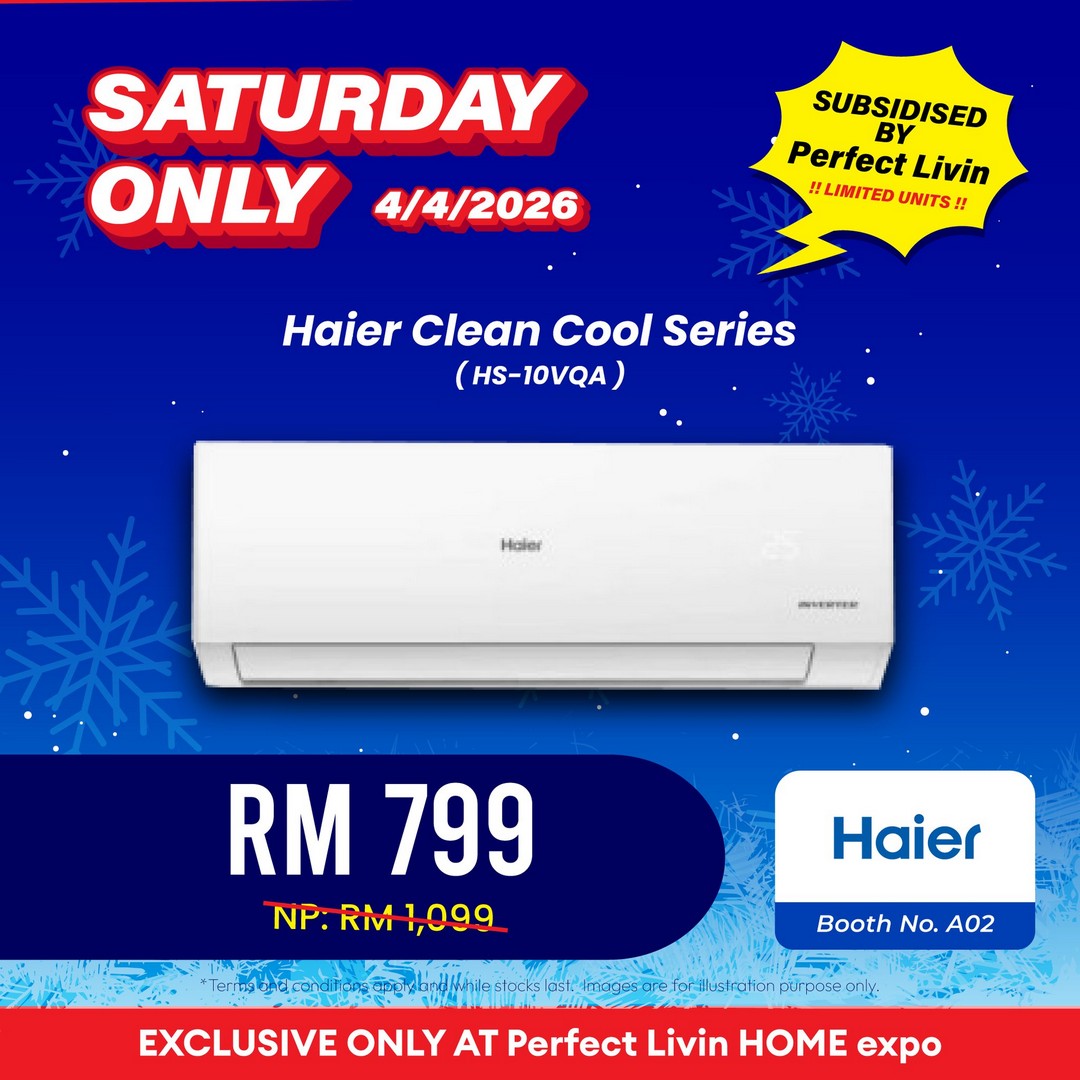 Perfect-Livin-Home-Expo-Aircond-Deals-at-IOI-City-Mall-Putrajaya-4 3–5 April 2026: Perfect Livin Home Expo Aircond Deals at IOI City Mall Putrajaya – Air Conditioner Promotion from RM599 with Top Brands Sale