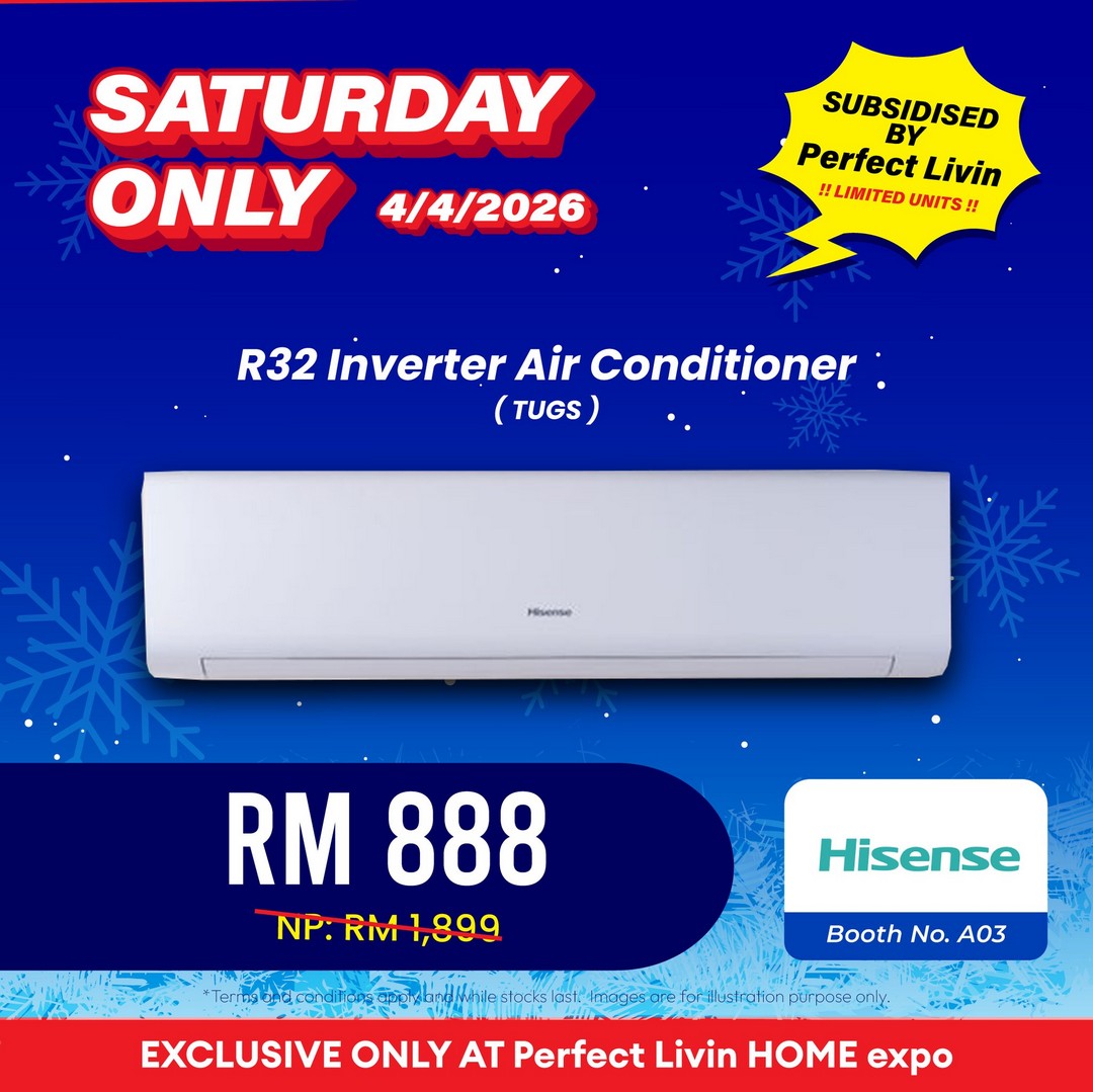 Perfect-Livin-Home-Expo-Aircond-Deals-at-IOI-City-Mall-Putrajaya-5 3–5 April 2026: Perfect Livin Home Expo Aircond Deals at IOI City Mall Putrajaya – Air Conditioner Promotion from RM599 with Top Brands Sale