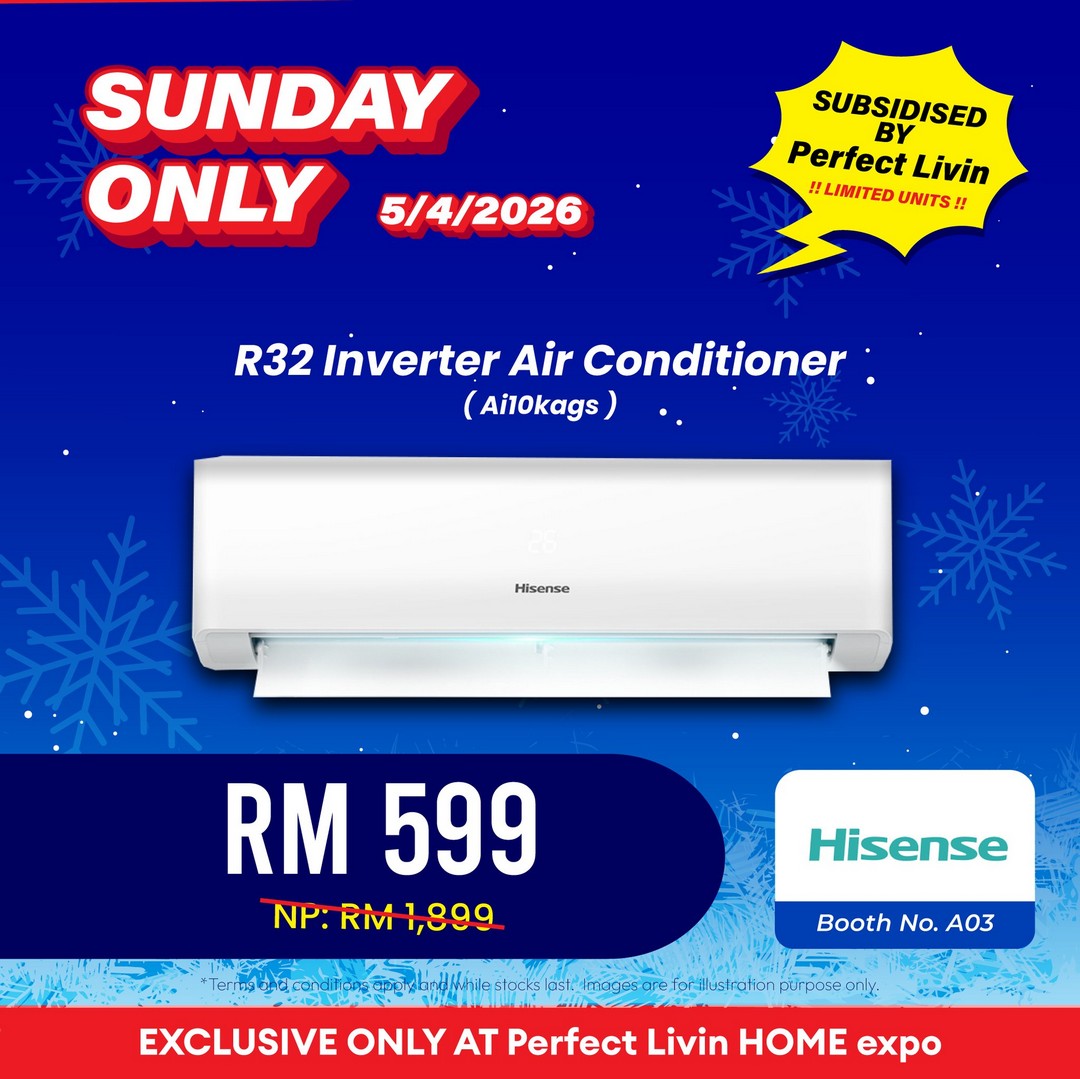 Perfect-Livin-Home-Expo-Aircond-Deals-at-IOI-City-Mall-Putrajaya-7 3–5 April 2026: Perfect Livin Home Expo Aircond Deals at IOI City Mall Putrajaya – Air Conditioner Promotion from RM599 with Top Brands Sale
