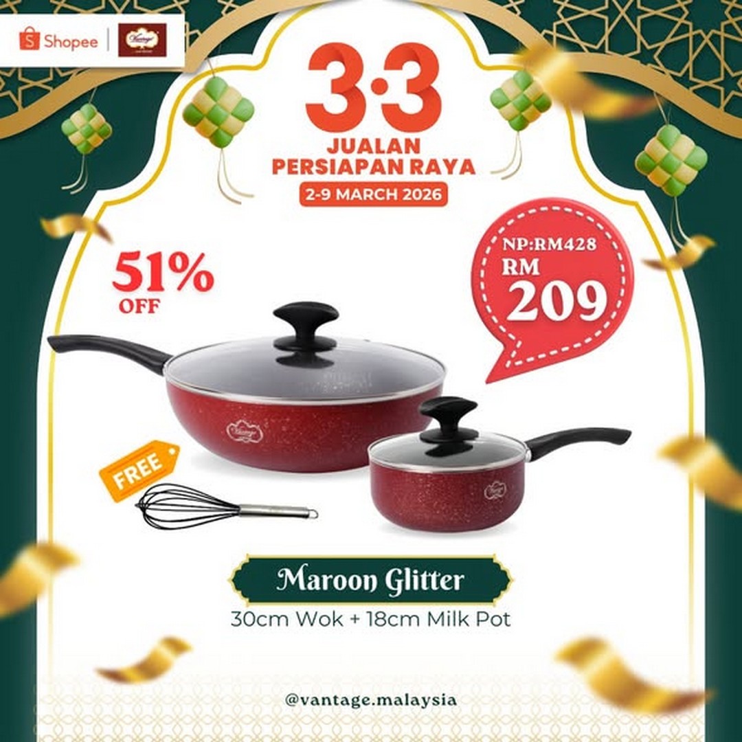 Vantage-Shopee-3.3-Eid-Preparation-Sale 2-9 March 2026: Vantage: Shopee 3.3 Eid Preparation Sale – Upgrade Your Kitchen & Dining for Raya
