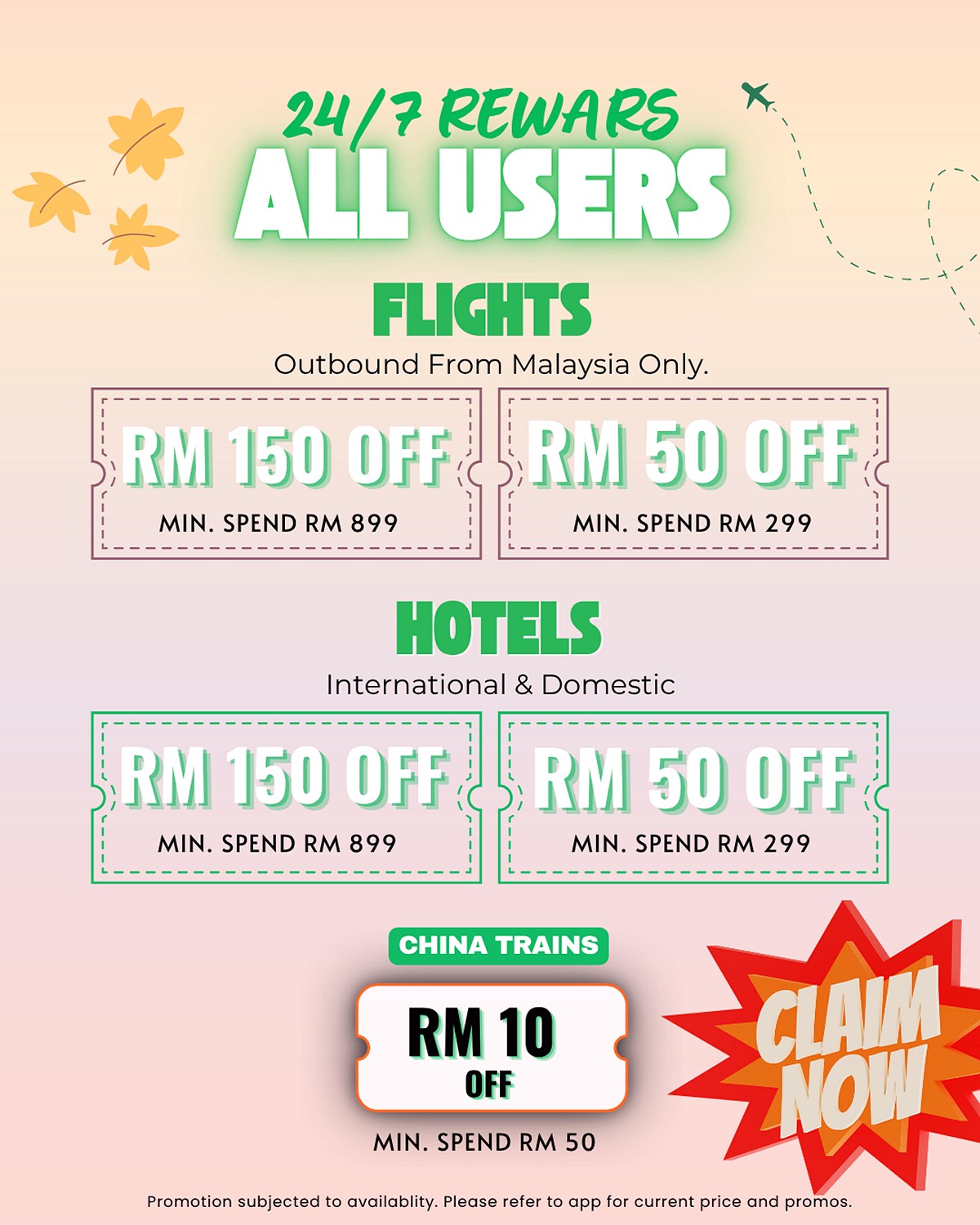 14 Now till 17 May 2026: HopeGoo Daily Lobang Travel Promotion – RM1,300 Daily Vouchers & RM500 Weekend Deals