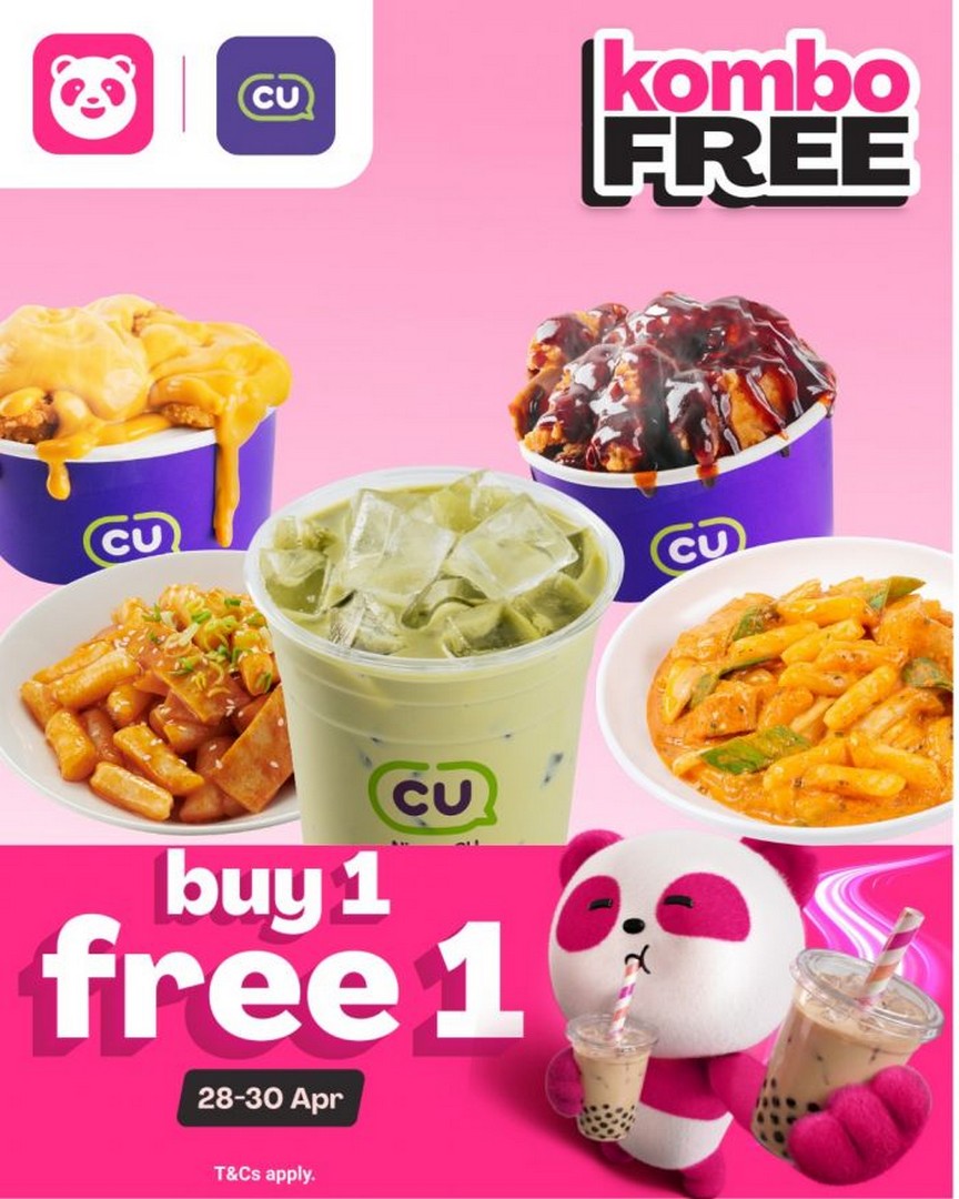 CU-Foodpanda-Buy-1-Free-1-Kombo-Free-Promotion 28-30 April 2026: CU Foodpanda Buy 1 Free 1 Kombo Free Promotion – Korean Convenience Store Delivery Deal in Malaysia