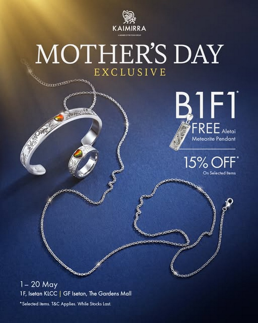 Isetan-Kuala-Lumpur-Mothers-Day-Ammolite-Jewellery-Promotion 1–20 May 2026: Isetan Kuala Lumpur Mother’s Day Ammolite Jewellery Promotion Giveaway – Free Aletai Meteorite Pendant + 15% Off Selected Meteorite Pieces at KLCC & The Gardens Mall