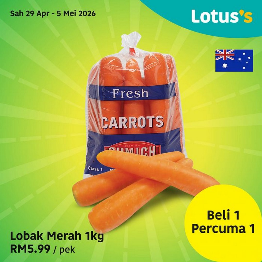 Lotuss-Fiesta-Segar-Buy-1-Free-1-Promotion-1 29 April–5 May 2026: Lotus’s Fiesta Segar Buy 1 Free 1 Promotion, Fresh Groceries Savings Event in Malaysia
