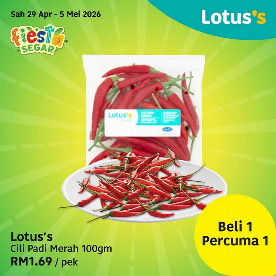 Lotuss-Fiesta-Segar-Buy-1-Free-1-Promotion-2 29 April–5 May 2026: Lotus’s Fiesta Segar Buy 1 Free 1 Promotion, Fresh Groceries Savings Event in Malaysia