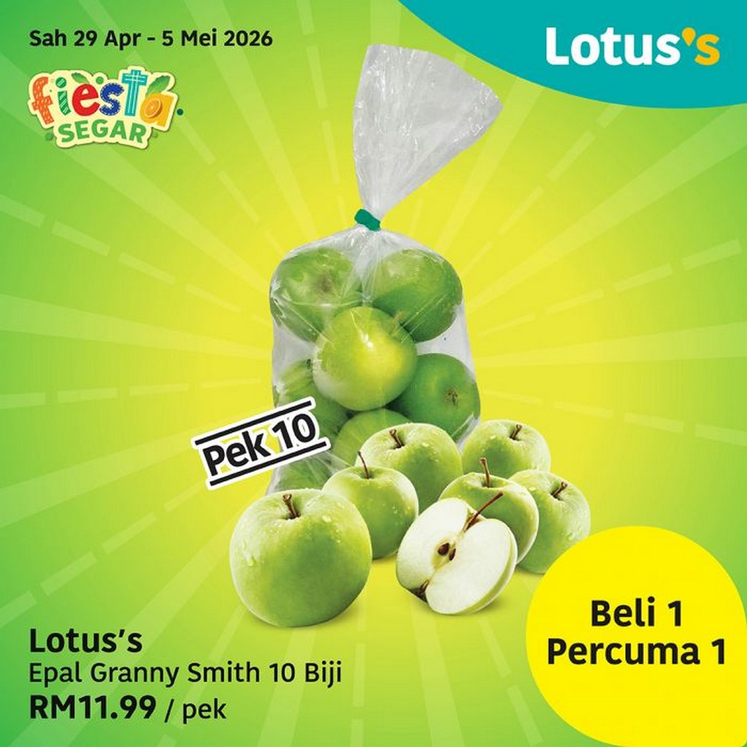 Lotuss-Fiesta-Segar-Buy-1-Free-1-Promotion-3 29 April–5 May 2026: Lotus’s Fiesta Segar Buy 1 Free 1 Promotion, Fresh Groceries Savings Event in Malaysia