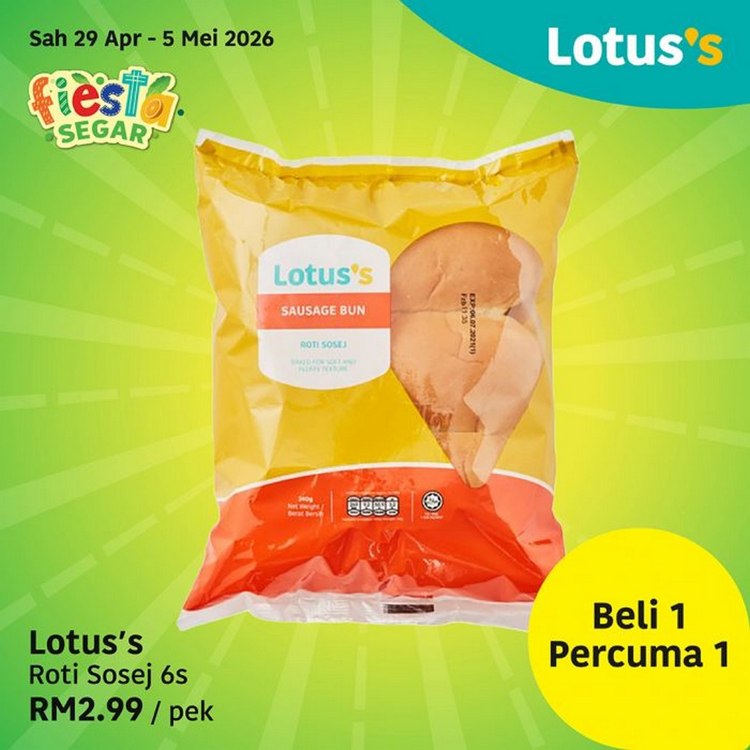 Lotuss-Fiesta-Segar-Buy-1-Free-1-Promotion-8 29 April–5 May 2026: Lotus’s Fiesta Segar Buy 1 Free 1 Promotion, Fresh Groceries Savings Event in Malaysia