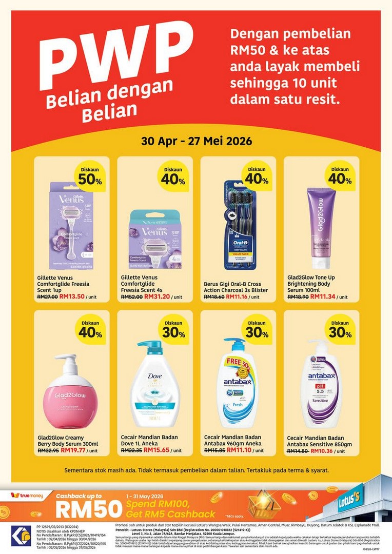 Lotuss-Malaysia-Harga-Hangat-Buy-1-Free-1-Promotion-14 30 April-13 May 2026: Lotus’s Malaysia Harga Hangat & Buy 1 Free 1 Promotion Catalogue, Massive Grocery Savings, Fresh Produce Deals & Household Discounts