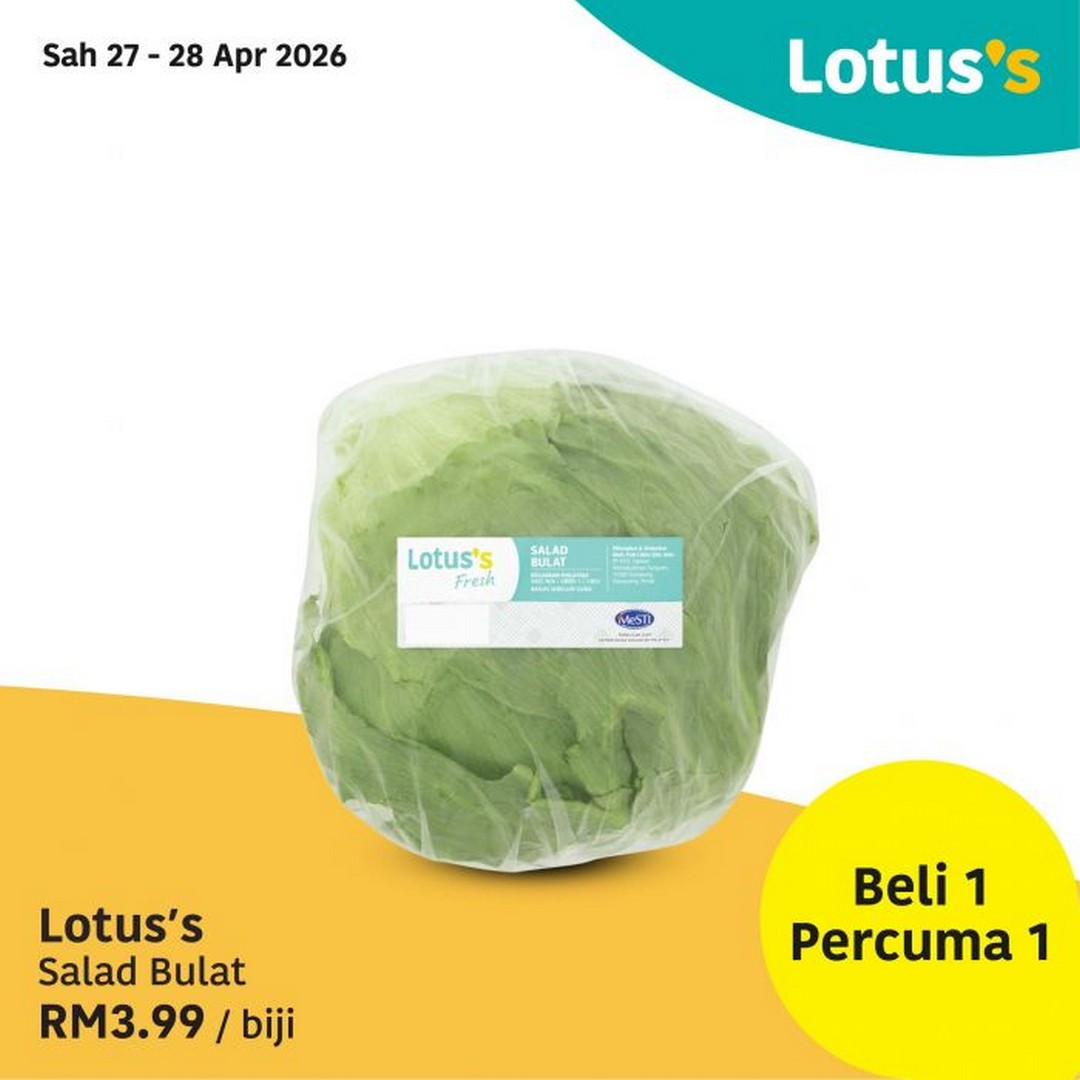Lotuss-Malaysia-Weekly-Buy-1-Free-1-Groceries-Promotion-1 27 April – 6 May 2026: Lotus’s Malaysia Weekly Buy 1 Free 1 Groceries Promotion – Fresh Deals, Pantry Savings & Household Essentials Sale