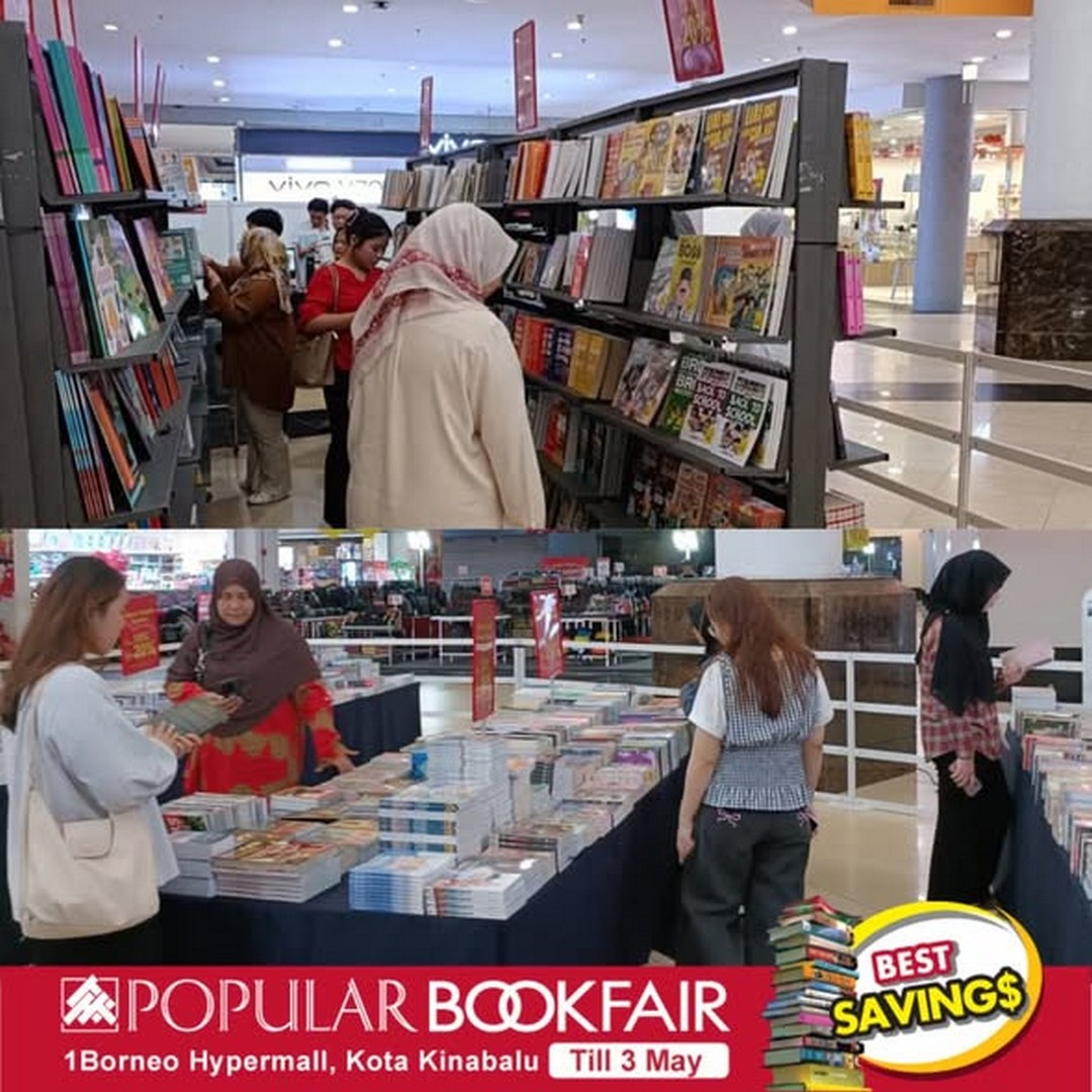 POPULAR-Bookfair-@-1-Borneo-Hypermall-1 Now till 3 May 2026: POPULAR Bookfair @ 1 Borneo Hypermall, Kota Kinabalu – Book Promotion & Big Savings on Books, Gadgets and Stationery Sale Event in Sabah