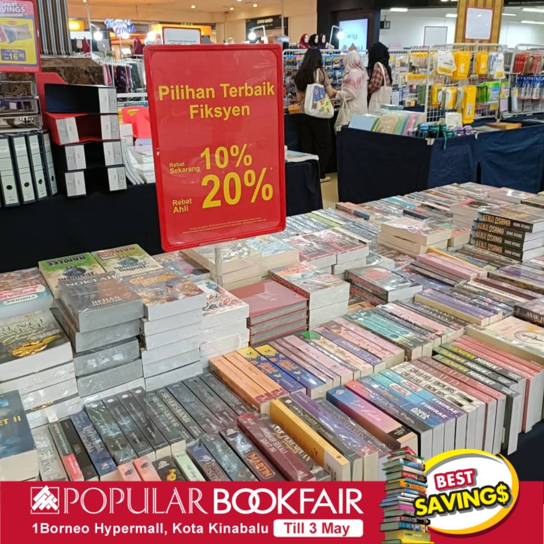 POPULAR-Bookfair-@-1-Borneo-Hypermall-8 Now till 3 May 2026: POPULAR Bookfair @ 1 Borneo Hypermall, Kota Kinabalu – Book Promotion & Big Savings on Books, Gadgets and Stationery Sale Event in Sabah