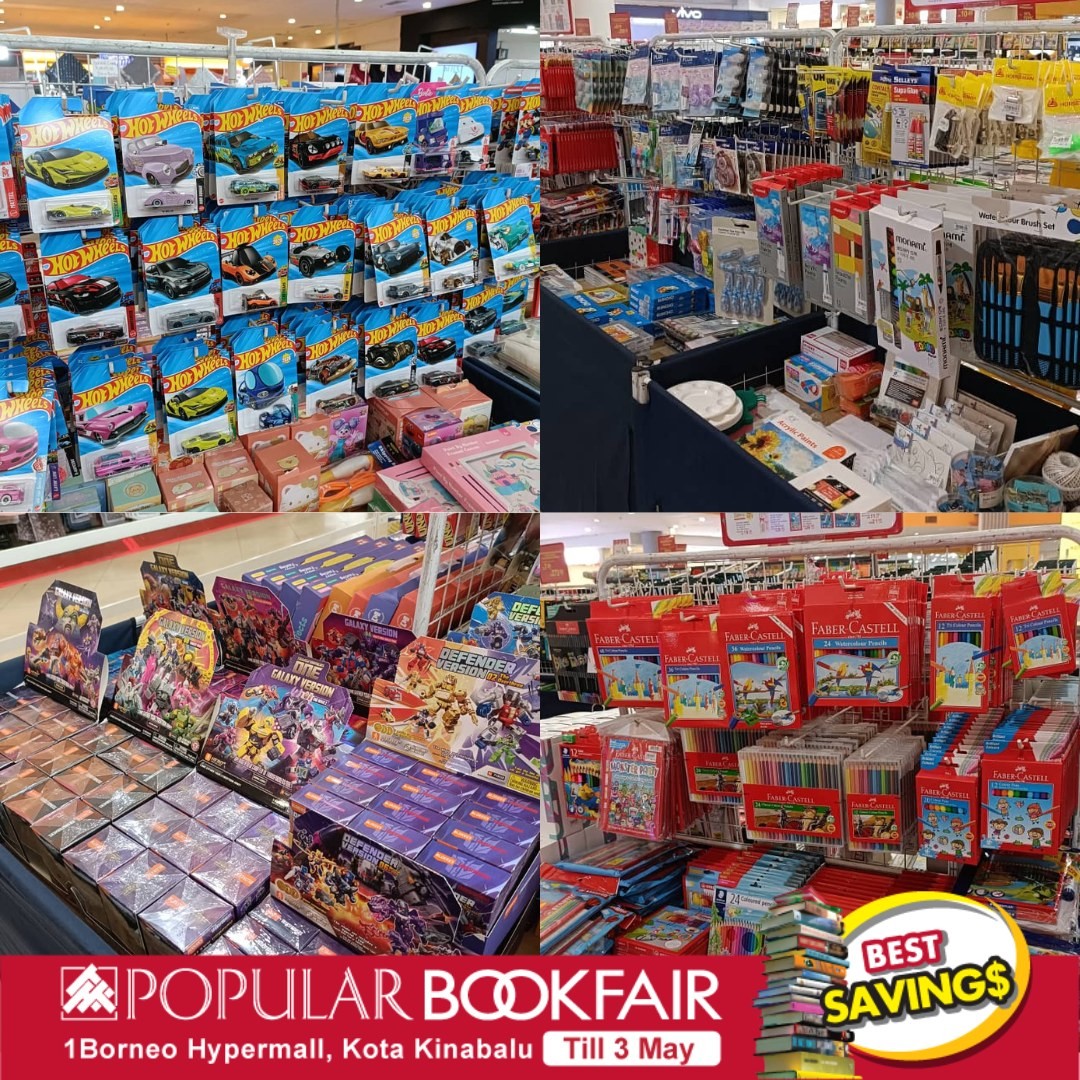 POPULAR-Bookfair-@-1-Borneo-Hypermall-9 Now till 3 May 2026: POPULAR Bookfair @ 1 Borneo Hypermall, Kota Kinabalu – Book Promotion & Big Savings on Books, Gadgets and Stationery Sale Event in Sabah
