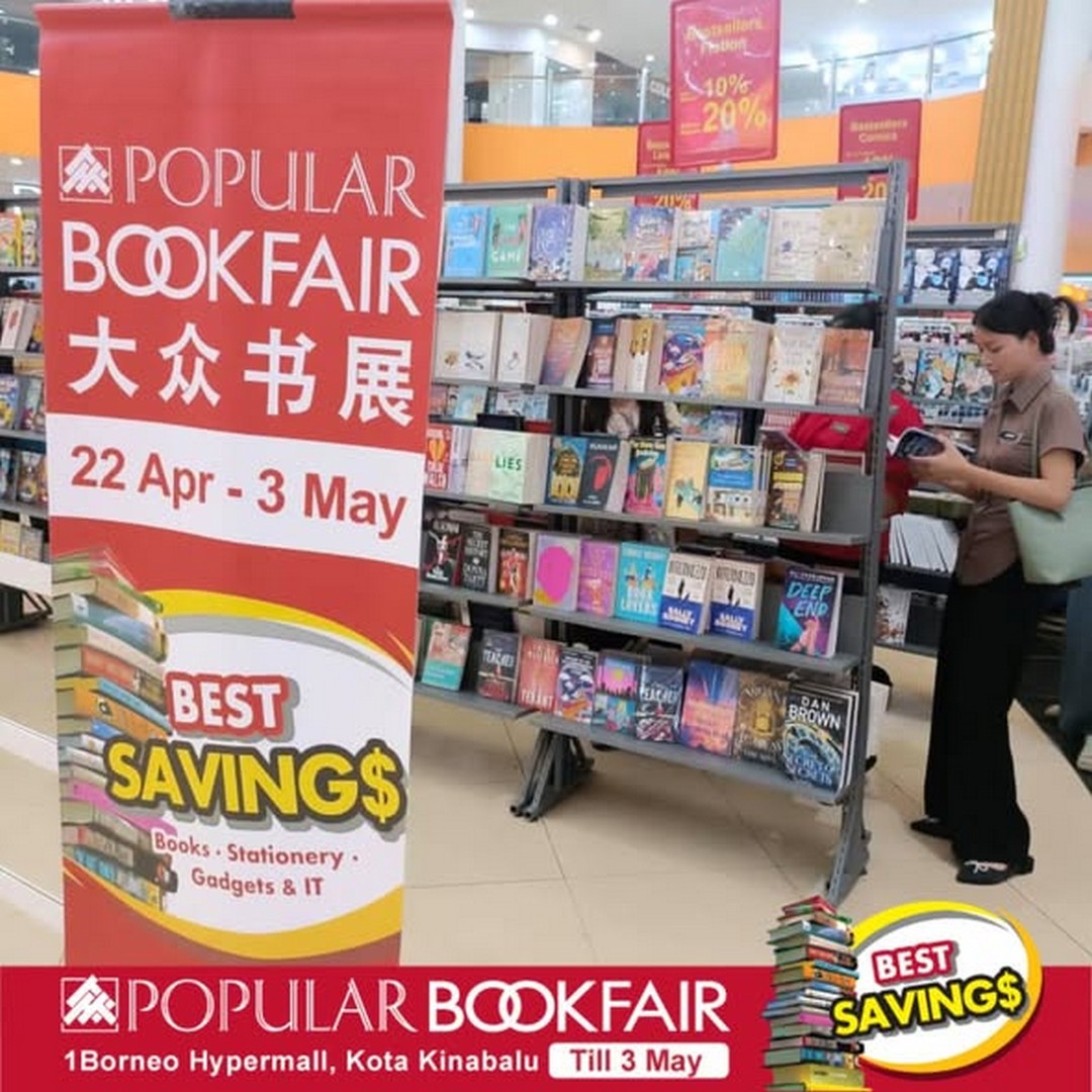 POPULAR-Bookfair-@-1-Borneo-Hypermall Now till 3 May 2026: POPULAR Bookfair @ 1 Borneo Hypermall, Kota Kinabalu – Book Promotion & Big Savings on Books, Gadgets and Stationery Sale Event in Sabah