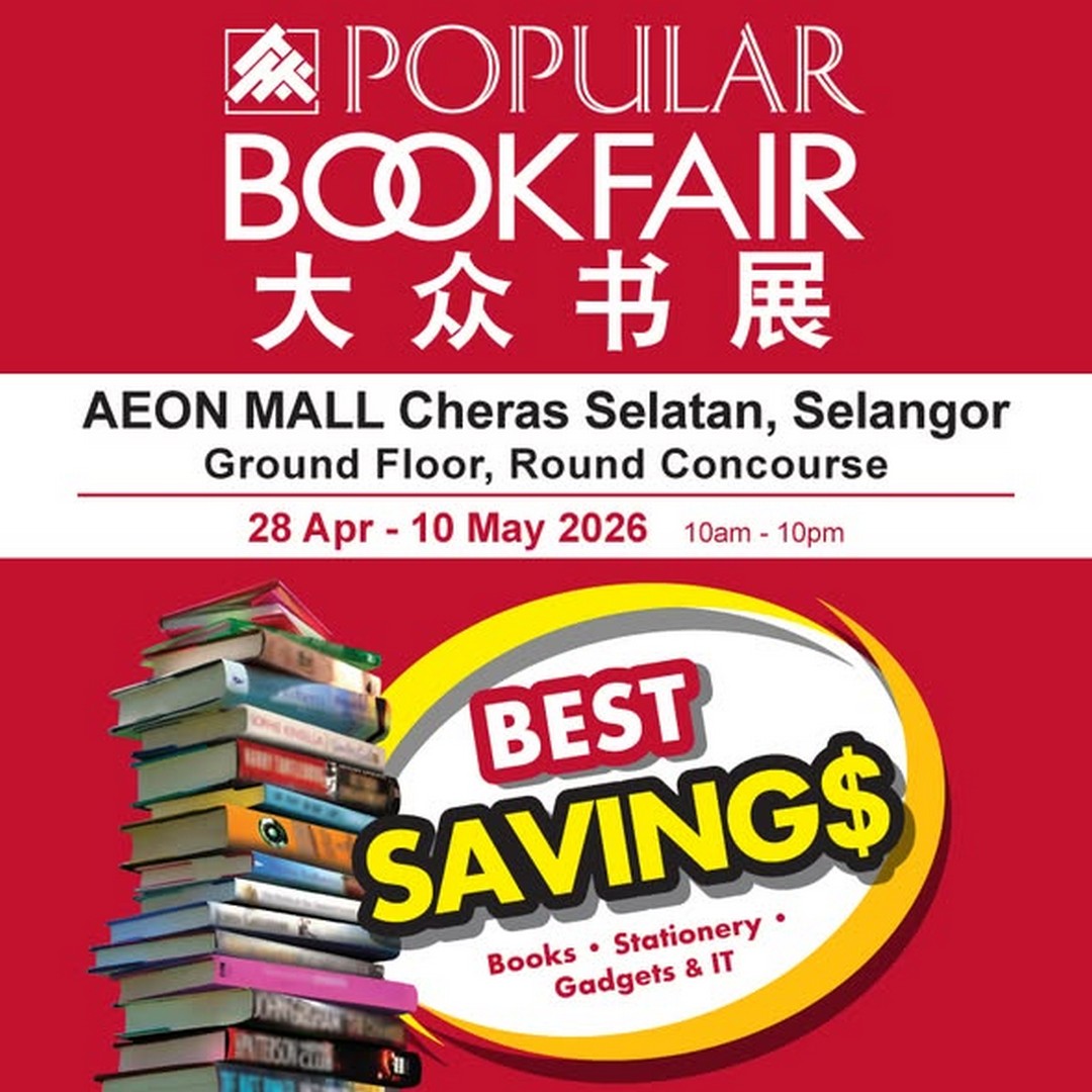 POPULAR-Bookfair-@-AEON-Mall-Cheras-Selatan 28 April - 10 May 2026: POPULAR Bookfair @ AEON Mall Cheras Selatan, Sale Promotion, Massive Book Discounts, Vouchers & Free Gifts for Readers and Families
