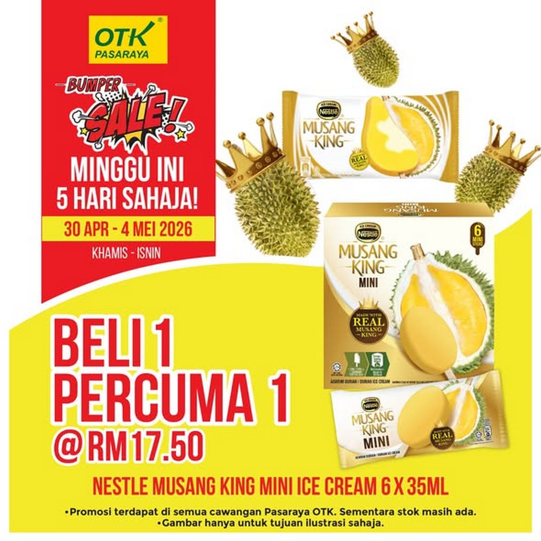 Pasaraya-OTK-Great-Weekly-Deals-Promotion 30 April–4 May 2026: Pasaraya OTK Great Weekly Deals Promotion, Buy 1 Free 1 Ice Cream and Ovaltine Savings Event