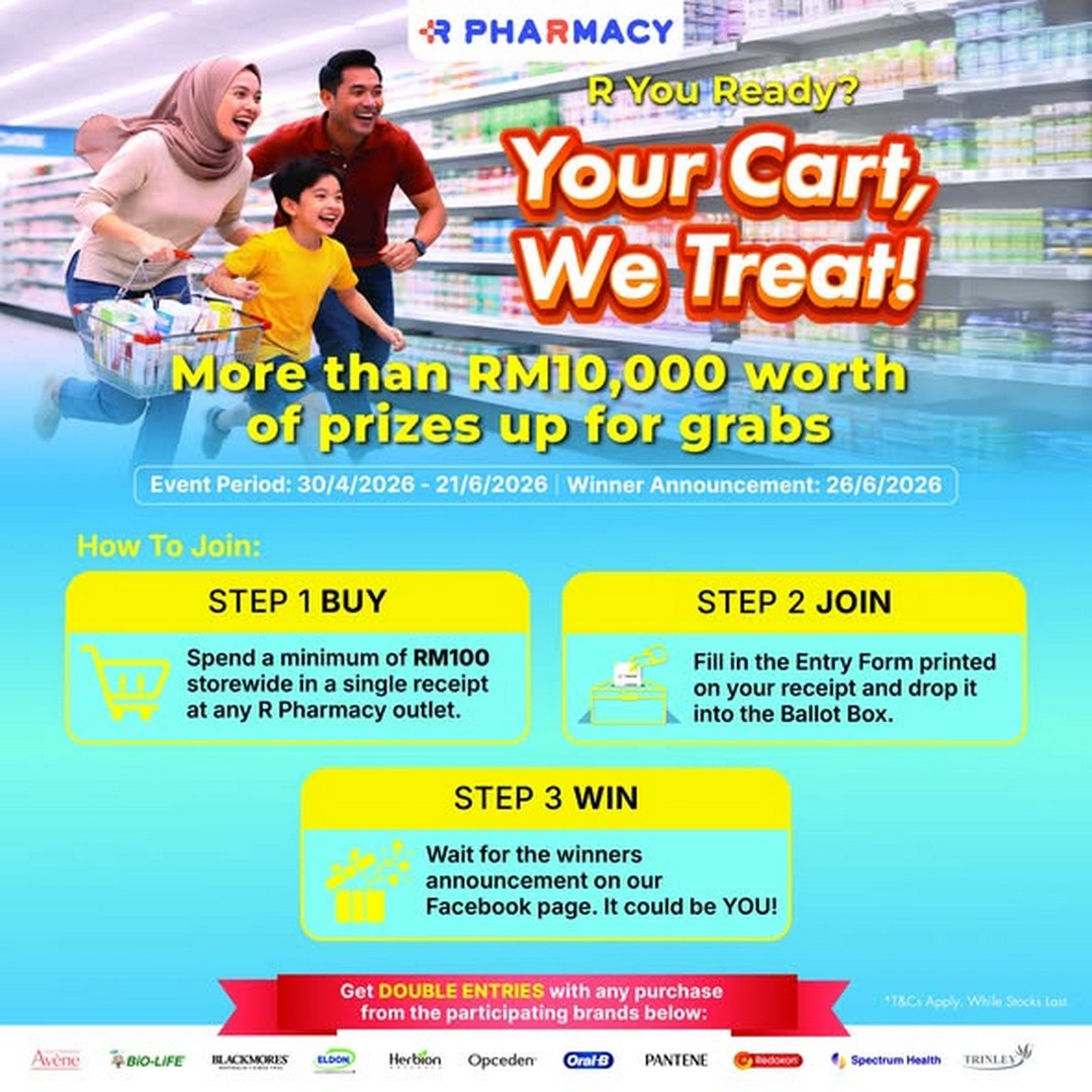 R-Pharmacy-Parents-Month-Campaign-Spend-RM100-2 30 April – 21 June 2026: R Pharmacy Parent’s Month Campaign: Spend RM100, Enjoy Double Entries, Free Health Checks & Fun Blind Box Giveaway Promotion