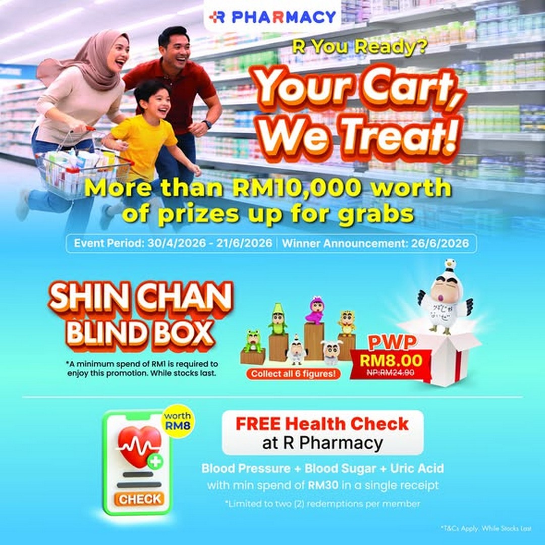 R-Pharmacy-Parents-Month-Campaign-Spend-RM100-3 30 April – 21 June 2026: R Pharmacy Parent’s Month Campaign: Spend RM100, Enjoy Double Entries, Free Health Checks & Fun Blind Box Giveaway Promotion