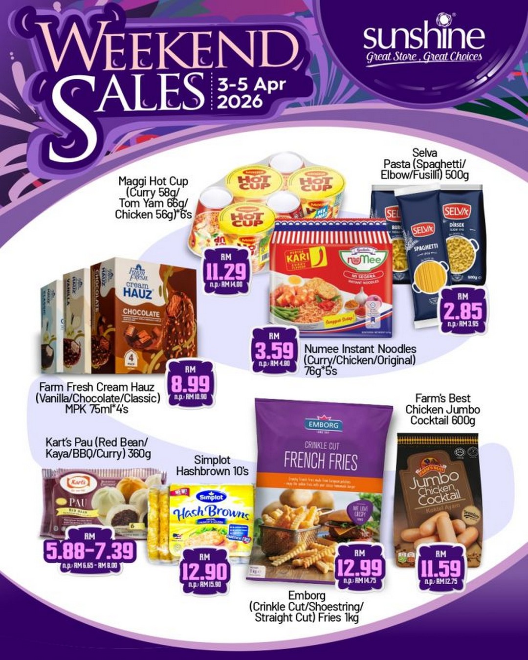 Sunshine-Hypermarket-Sunshine-Weekend-Sale-2 3-5 April 2026: Sunshine Hypermarket: Sunshine Weekend Sale – Amazing Deals on Fresh Groceries, Pantry Essentials & Household Needs