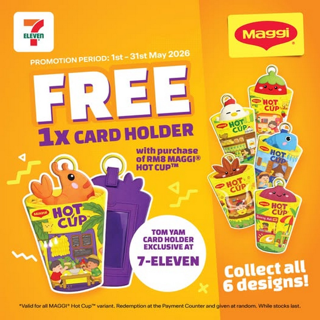7-Eleven-Malaysia-MAGGI®-Hot-Cup-Cardholder-Giveaway-Promotion 1–31 May 2026: 7-Eleven Malaysia MAGGI® Hot Cup Cardholder Giveaway Promotion – Collectible Designs While Stocks Last at Selected Stores