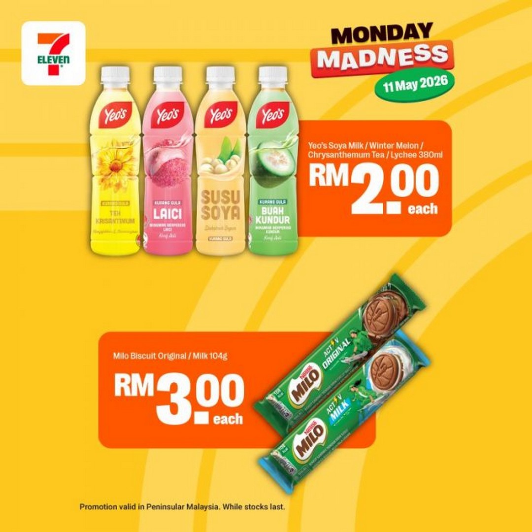 7-Eleven-Malaysia-Monday-Madness-Promotion-11-1 11 May 2026: 7-Eleven Malaysia Monday Madness Promotion: Buy 1 Free 1, RM1 Deals & Budget-Friendly Convenience Store Savings Sale
