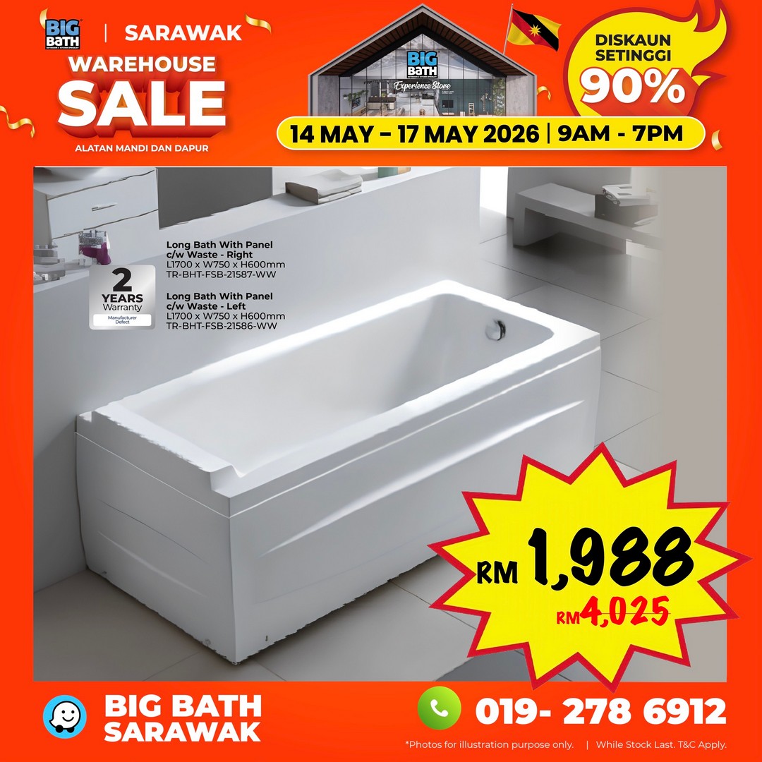 Big-Bath-Malaysia-Sarawak-Warehouse-Sale-10 14-17 May 2026: Big Bath Malaysia Sarawak Warehouse Sale: Last Chance Warehouse Deals in Kuching with Prices From RM10, Daily Star Buys & Limited Voucher Giveaway