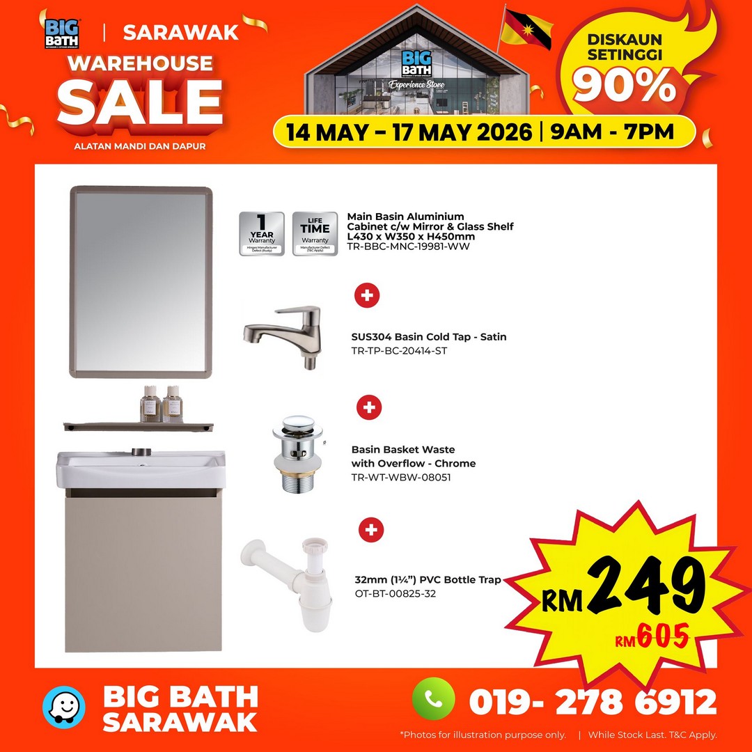 Big-Bath-Malaysia-Sarawak-Warehouse-Sale-13 14-17 May 2026: Big Bath Malaysia Sarawak Warehouse Sale: Last Chance Warehouse Deals in Kuching with Prices From RM10, Daily Star Buys & Limited Voucher Giveaway