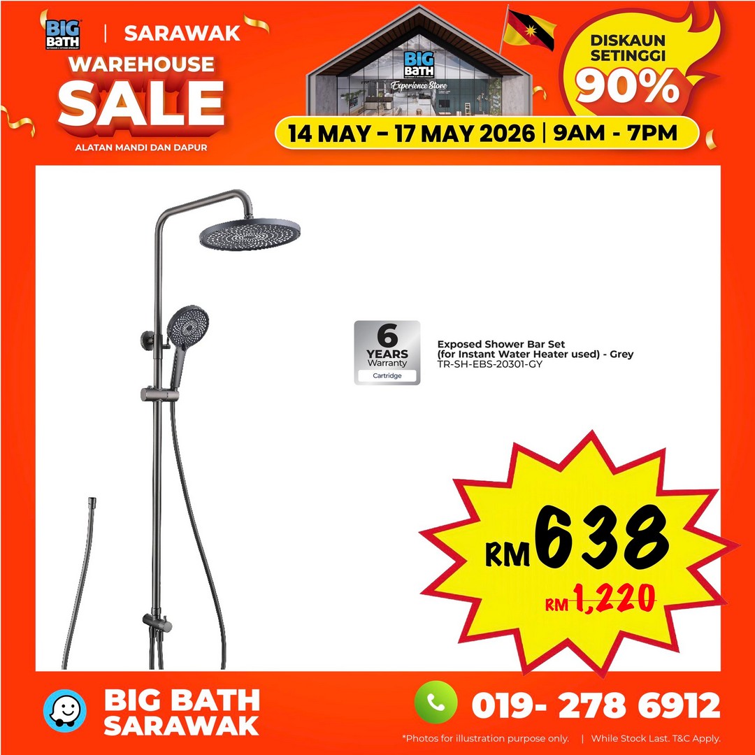 Big-Bath-Malaysia-Sarawak-Warehouse-Sale-18 14-17 May 2026: Big Bath Malaysia Sarawak Warehouse Sale: Last Chance Warehouse Deals in Kuching with Prices From RM10, Daily Star Buys & Limited Voucher Giveaway