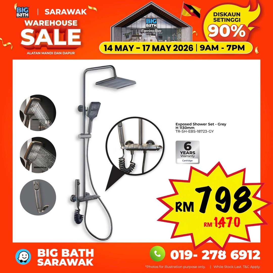Big-Bath-Malaysia-Sarawak-Warehouse-Sale-19 14-17 May 2026: Big Bath Malaysia Sarawak Warehouse Sale: Last Chance Warehouse Deals in Kuching with Prices From RM10, Daily Star Buys & Limited Voucher Giveaway