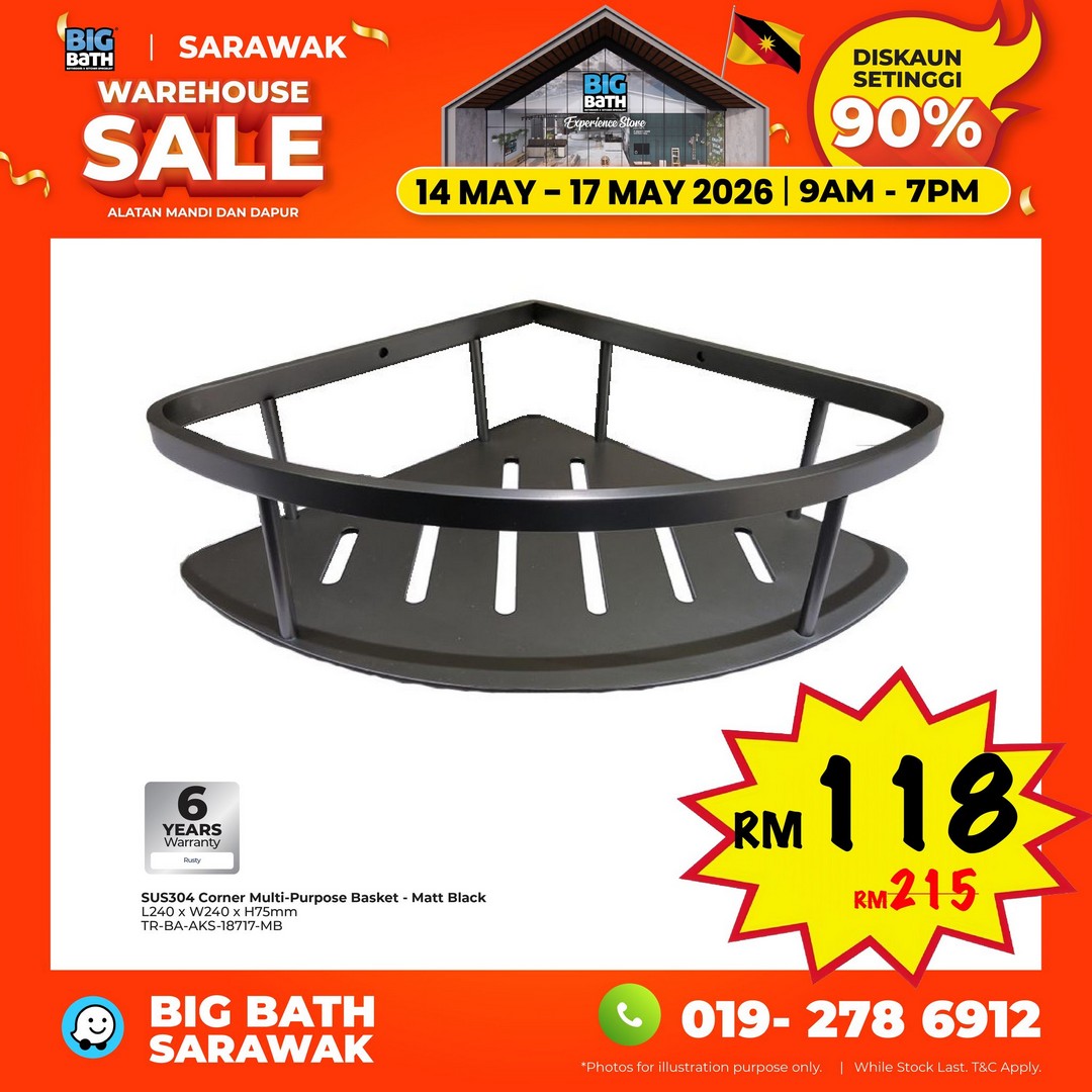 Big-Bath-Malaysia-Sarawak-Warehouse-Sale-24 14-17 May 2026: Big Bath Malaysia Sarawak Warehouse Sale: Last Chance Warehouse Deals in Kuching with Prices From RM10, Daily Star Buys & Limited Voucher Giveaway