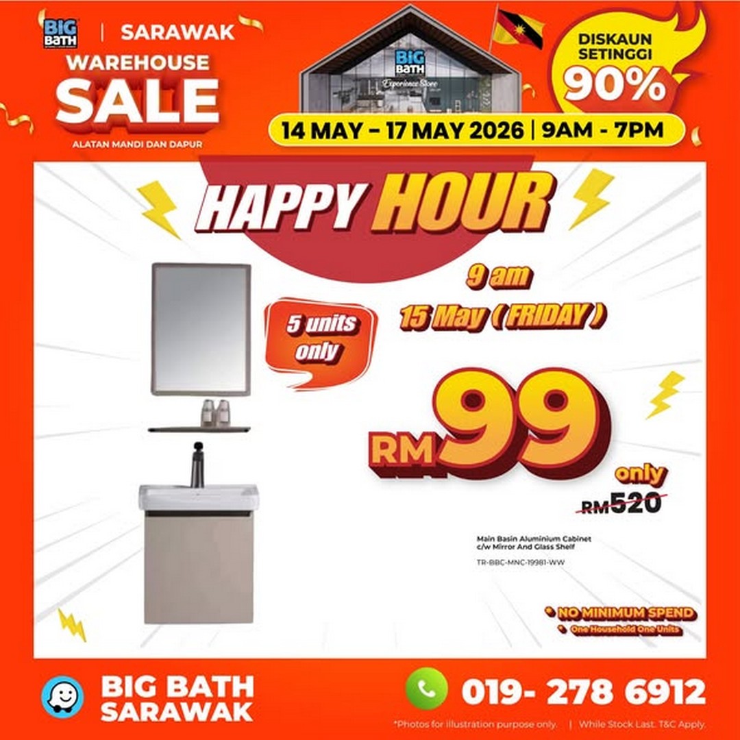 Big-Bath-Malaysia-Sarawak-Warehouse-Sale-3 14-17 May 2026: Big Bath Malaysia Sarawak Warehouse Sale: Last Chance Warehouse Deals in Kuching with Prices From RM10, Daily Star Buys & Limited Voucher Giveaway