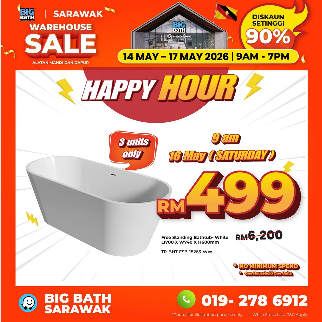 Big-Bath-Malaysia-Sarawak-Warehouse-Sale-4 14-17 May 2026: Big Bath Malaysia Sarawak Warehouse Sale: Last Chance Warehouse Deals in Kuching with Prices From RM10, Daily Star Buys & Limited Voucher Giveaway