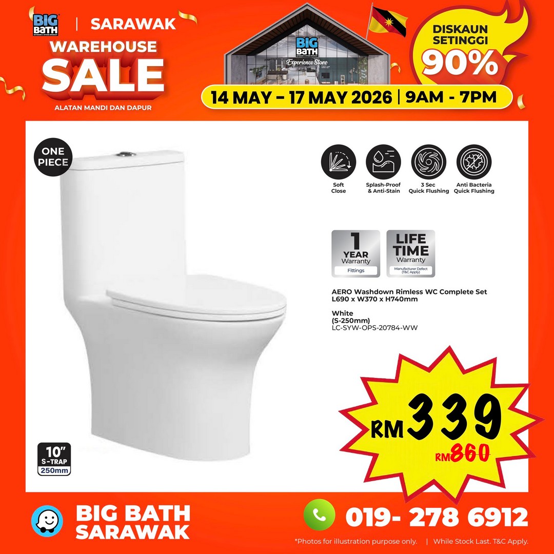 Big-Bath-Malaysia-Sarawak-Warehouse-Sale-7 14-17 May 2026: Big Bath Malaysia Sarawak Warehouse Sale: Last Chance Warehouse Deals in Kuching with Prices From RM10, Daily Star Buys & Limited Voucher Giveaway