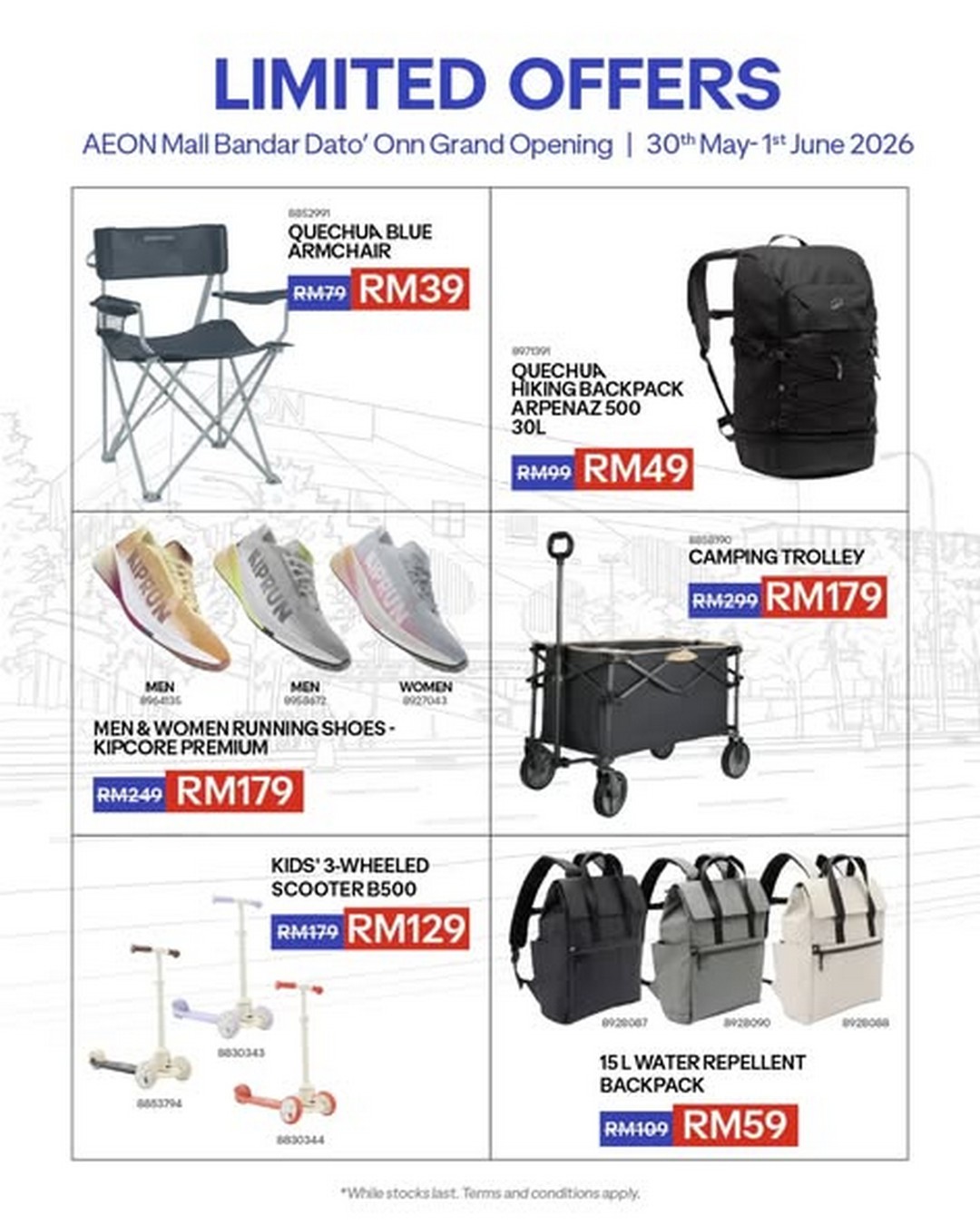 Decathlon-Malaysia-Grand-Opening-Promotion-3 30 May – 1 June 2026: Decathlon Malaysia Grand Opening Promotion at AEON Mall Bandar Dato’ Onn with Exclusive Deals, Lucky Draws and Family Fun Activities