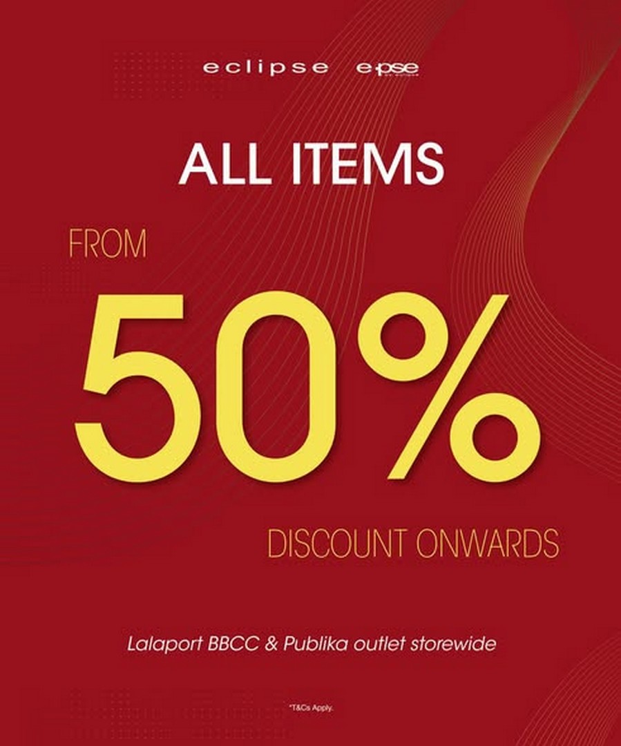 Eclipse-Malaysia-Clearance-Sale-at-Lalaport-and-Publika-1 20 May 2026 onwards: Eclipse Malaysia Clearance Sale at Lalaport and Publika with Discounts Starting from 50% Off Fashion Deals