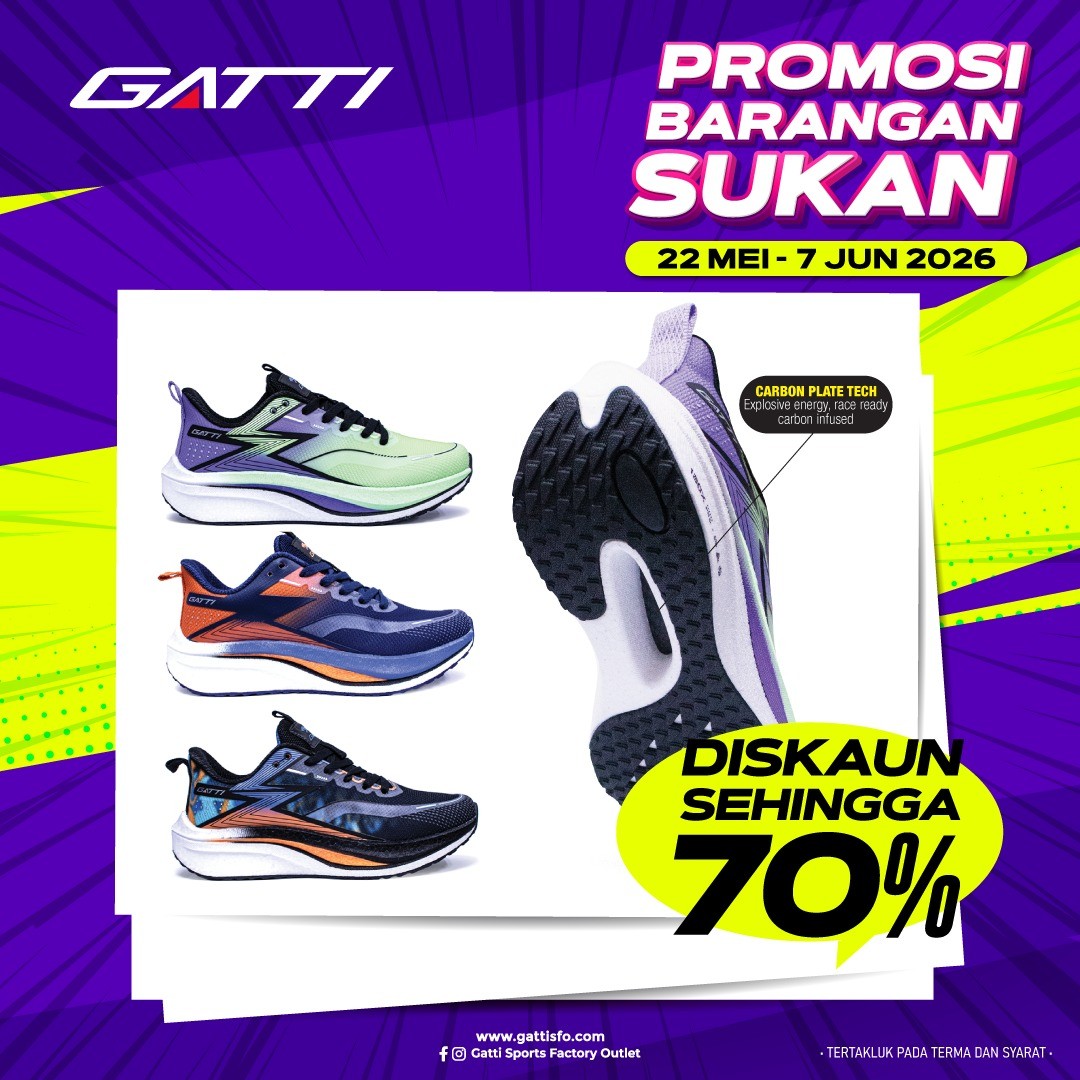 Gatti-Sports-Factory-Outlet-Johor-Bahru-Mega-Sports-Clearance-Sale-10 22 May 2026 – 7 June 2026: Gatti Sports Factory Outlet, Johor Bahru Mega Sports Clearance Sale Up To 70% Off: Adidas, Puma, Asics, Lotto & More at Angsana Johor Bahru Mall