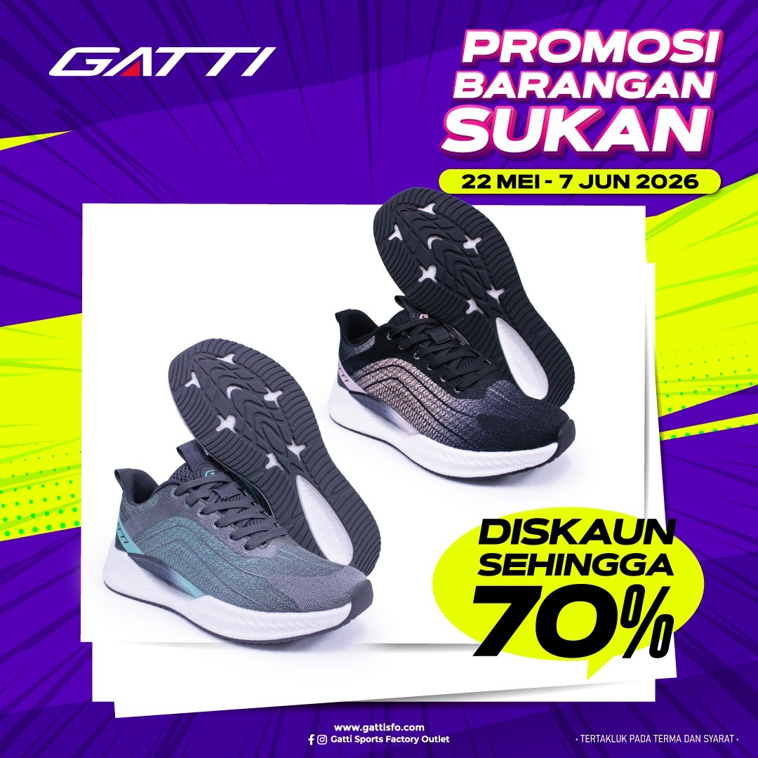 Gatti-Sports-Factory-Outlet-Johor-Bahru-Mega-Sports-Clearance-Sale-11 22 May 2026 – 7 June 2026: Gatti Sports Factory Outlet, Johor Bahru Mega Sports Clearance Sale Up To 70% Off: Adidas, Puma, Asics, Lotto & More at Angsana Johor Bahru Mall
