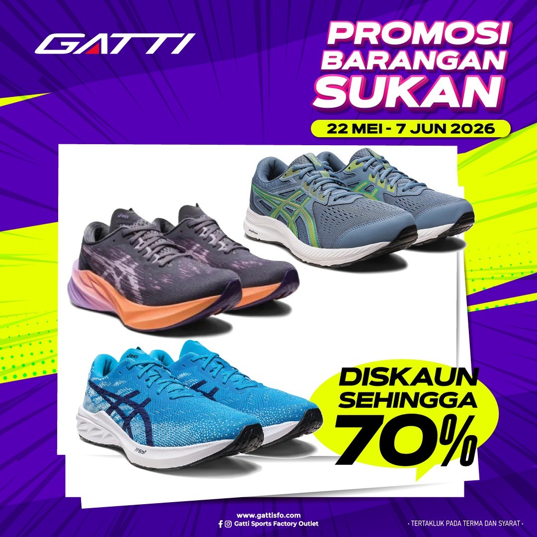 Gatti-Sports-Factory-Outlet-Johor-Bahru-Mega-Sports-Clearance-Sale-12 22 May 2026 – 7 June 2026: Gatti Sports Factory Outlet, Johor Bahru Mega Sports Clearance Sale Up To 70% Off: Adidas, Puma, Asics, Lotto & More at Angsana Johor Bahru Mall