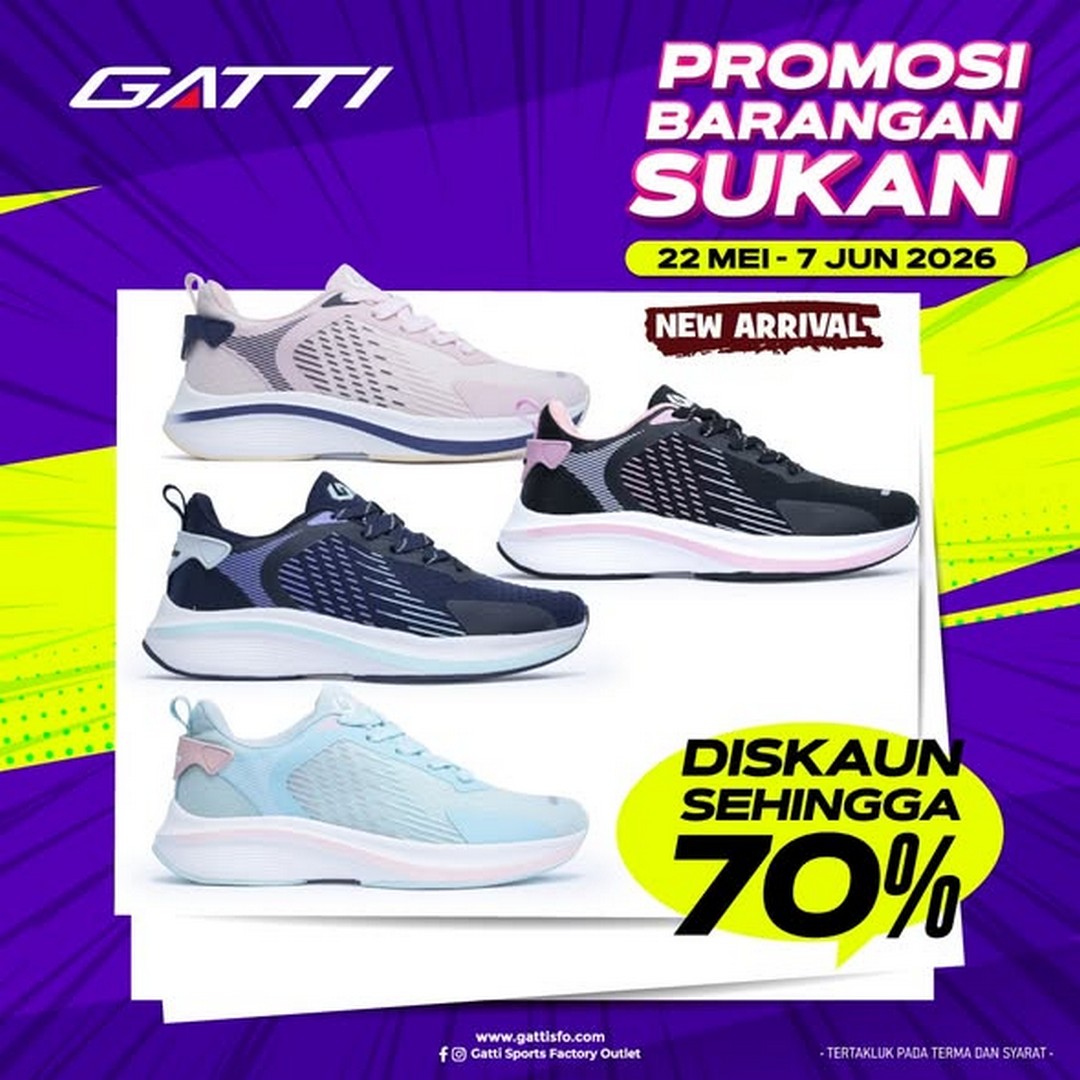 Gatti-Sports-Factory-Outlet-Johor-Bahru-Mega-Sports-Clearance-Sale-2 22 May 2026 – 7 June 2026: Gatti Sports Factory Outlet, Johor Bahru Mega Sports Clearance Sale Up To 70% Off: Adidas, Puma, Asics, Lotto & More at Angsana Johor Bahru Mall