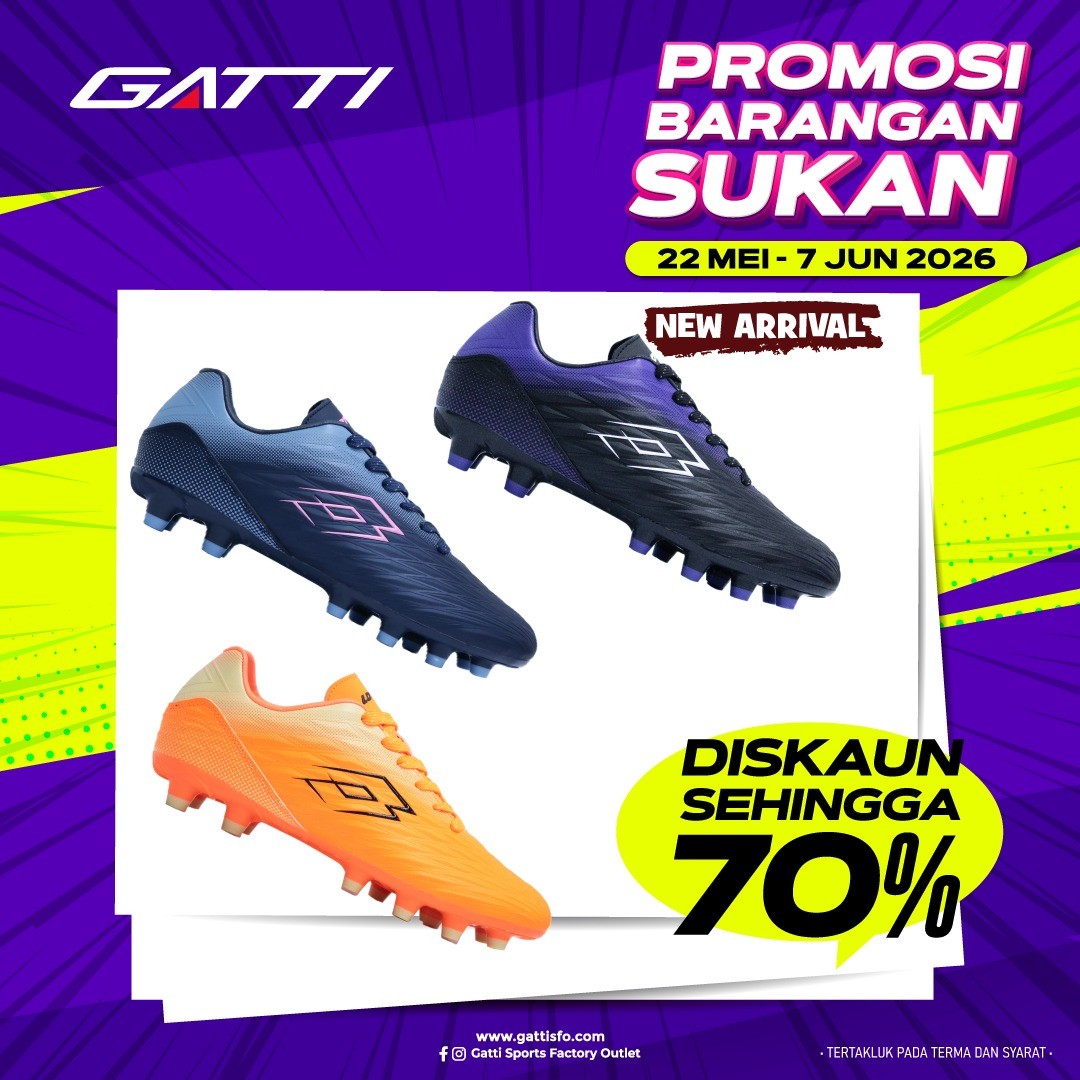 Gatti-Sports-Factory-Outlet-Johor-Bahru-Mega-Sports-Clearance-Sale-5 22 May 2026 – 7 June 2026: Gatti Sports Factory Outlet, Johor Bahru Mega Sports Clearance Sale Up To 70% Off: Adidas, Puma, Asics, Lotto & More at Angsana Johor Bahru Mall